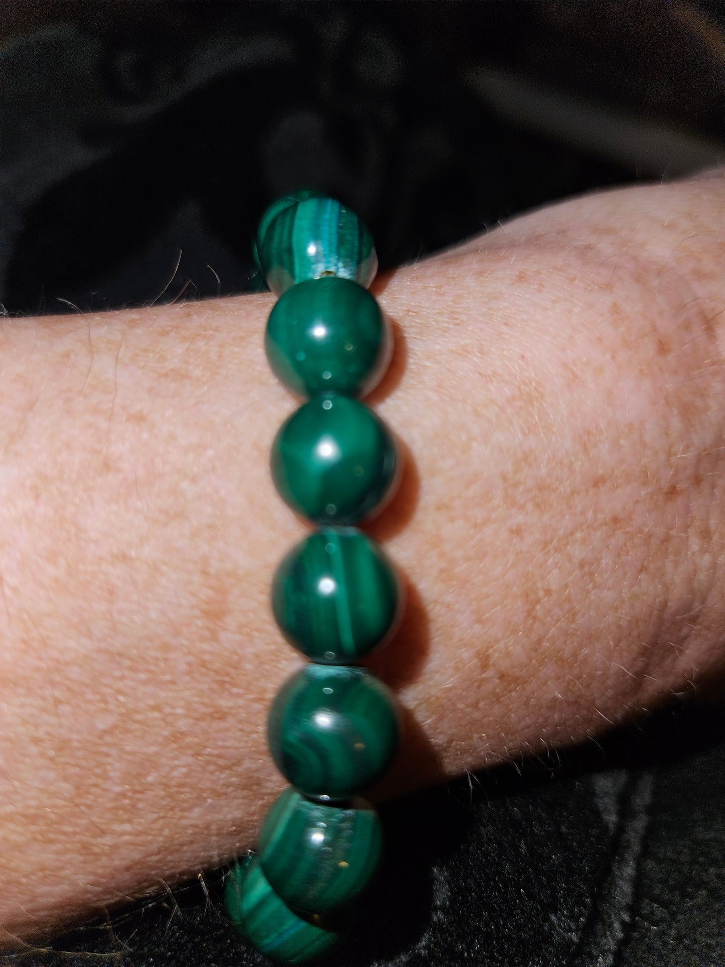 Malachite stretch bracelet